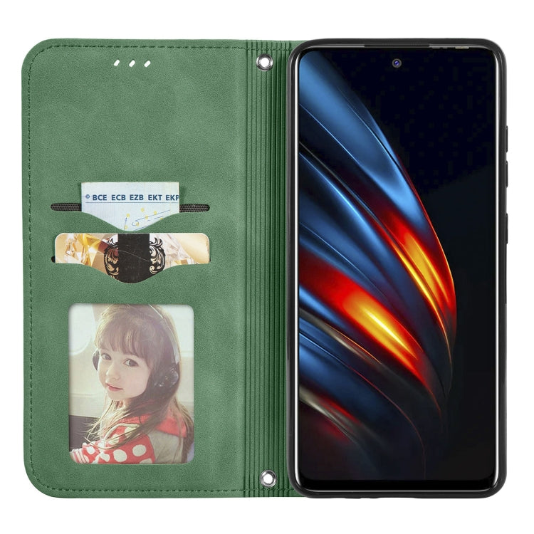 For TECNO Pova 2 Retro Skin Feel Business Magnetic Horizontal Flip Leather Case with Holder & Card Slots & Wallet & Photo Frame