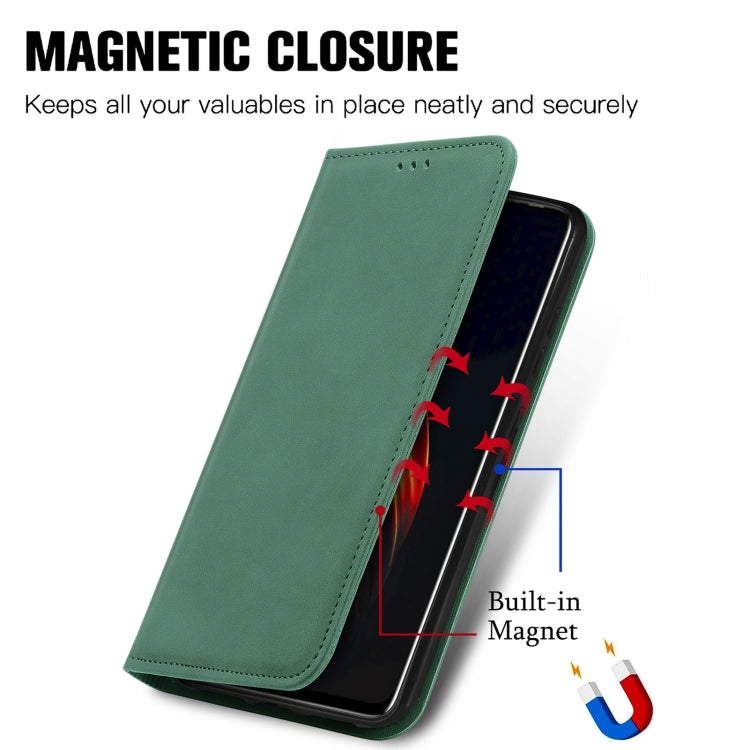 For TECNO Pova 2 Retro Skin Feel Business Magnetic Horizontal Flip Leather Case with Holder & Card Slots & Wallet & Photo Frame