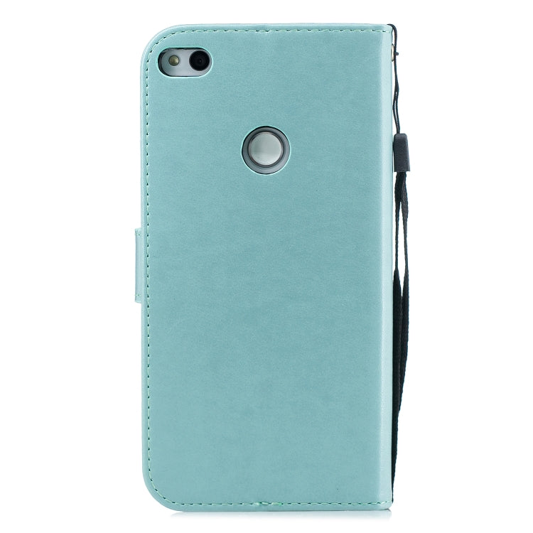 Diamond Encrusted Butterflies Love Flowers Pattern Horizontal Flip Leather Case with for Huawei P8 Lite (2017)  , Holder & Card Slots & Wallet & Lanyard