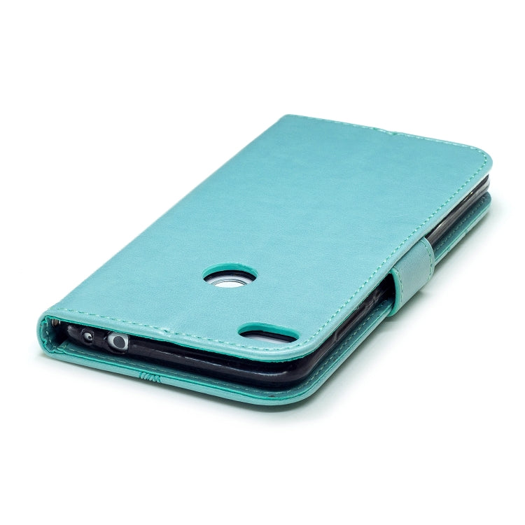 Diamond Encrusted Butterflies Love Flowers Pattern Horizontal Flip Leather Case with for Huawei P8 Lite (2017)  , Holder & Card Slots & Wallet & Lanyard