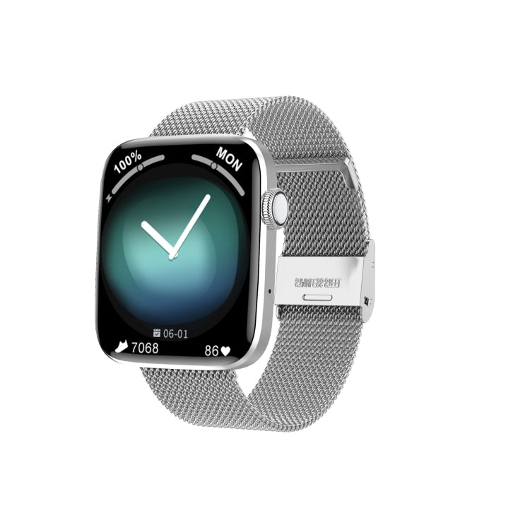 DT1 1.8 inch Color Screen Smart Watch, Steel Watchband,IP68 Waterproof,Support GPS Track/Bluetooth Call/Heart Rate Monitoring/Blood Pressure Monitoring/Sleep Monitoring/Female Menstrual Cycle