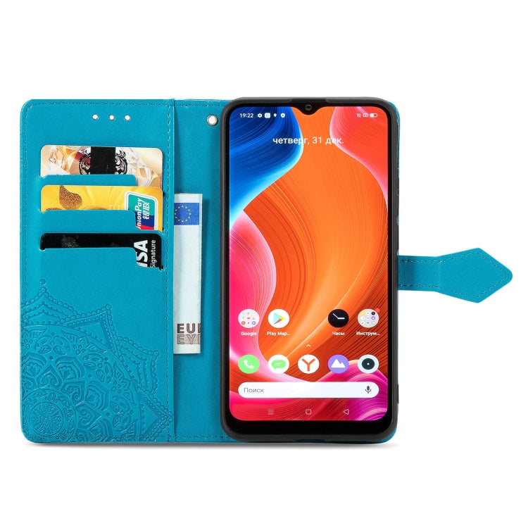 For OPPO Realme C20 Mandala Embossing Pattern Horizontal Flip Leather Case with Holder & Card Slots & Wallet & Lanyard