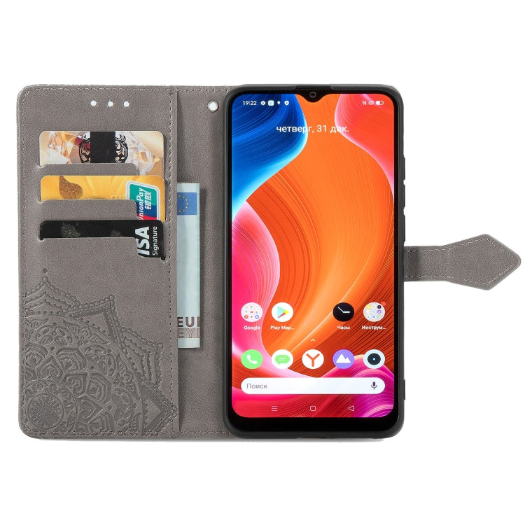 For OPPO Realme C20 Mandala Embossing Pattern Horizontal Flip Leather Case with Holder & Card Slots & Wallet & Lanyard