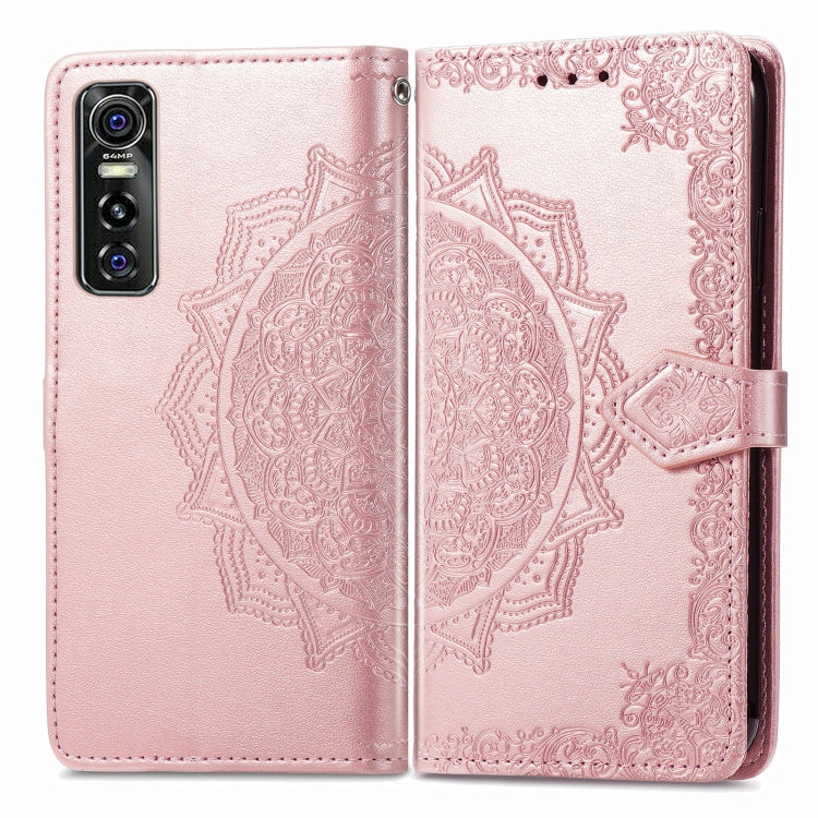 For vivo S7 E Mandala Embossing Pattern Horizontal Flip Leather Case with Holder & Card Slots & Wallet & Lanyard