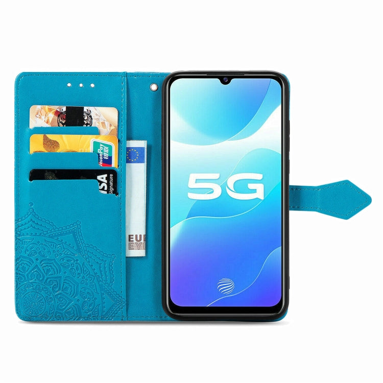 For vivo S7 E Mandala Embossing Pattern Horizontal Flip Leather Case with Holder & Card Slots & Wallet & Lanyard