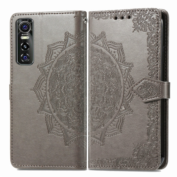 For vivo S7 E Mandala Embossing Pattern Horizontal Flip Leather Case with Holder & Card Slots & Wallet & Lanyard