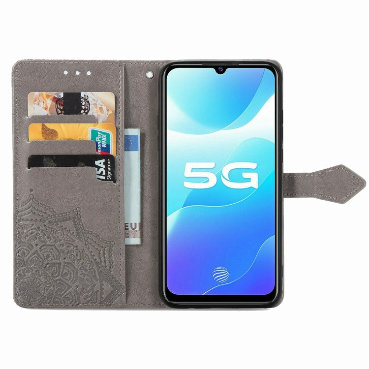 For vivo S7 E Mandala Embossing Pattern Horizontal Flip Leather Case with Holder & Card Slots & Wallet & Lanyard