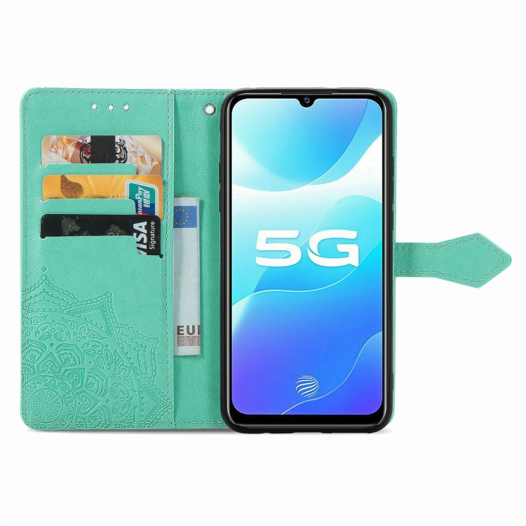 For vivo S7 E Mandala Embossing Pattern Horizontal Flip Leather Case with Holder & Card Slots & Wallet & Lanyard