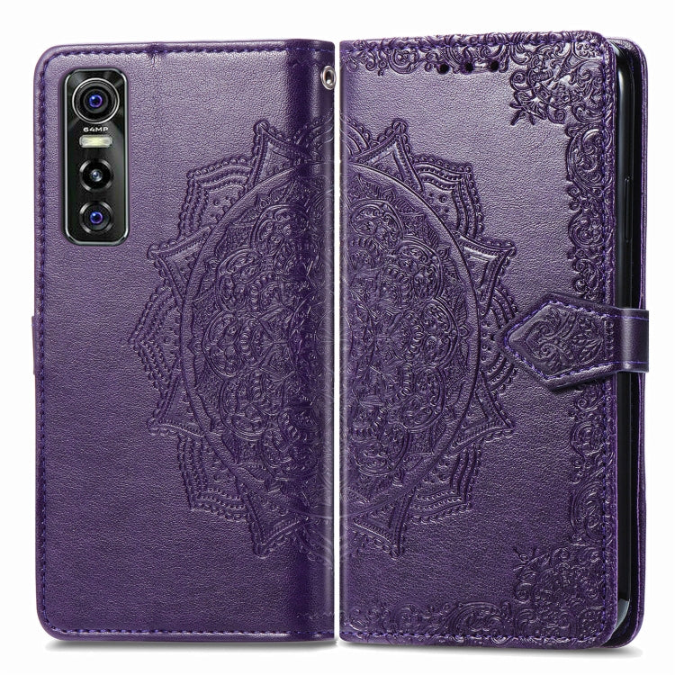 For vivo S7 E Mandala Embossing Pattern Horizontal Flip Leather Case with Holder & Card Slots & Wallet & Lanyard