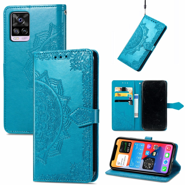 For vivo S7 Mandala Embossing Pattern Horizontal Flip Leather Case with Holder & Card Slots & Wallet & Lanyard