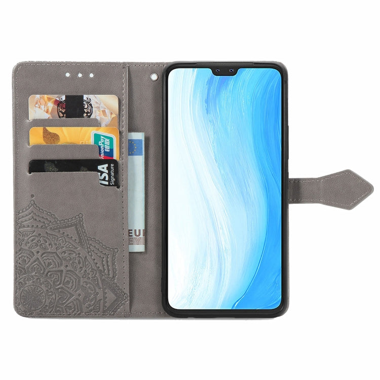 For vivo S7 Mandala Embossing Pattern Horizontal Flip Leather Case with Holder & Card Slots & Wallet & Lanyard