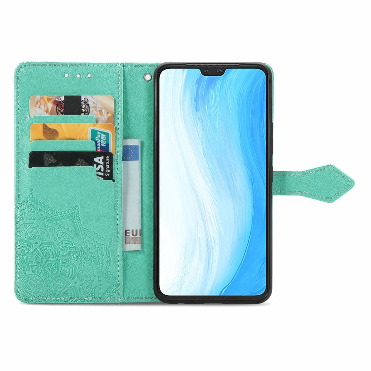 For vivo S7 Mandala Embossing Pattern Horizontal Flip Leather Case with Holder & Card Slots & Wallet & Lanyard