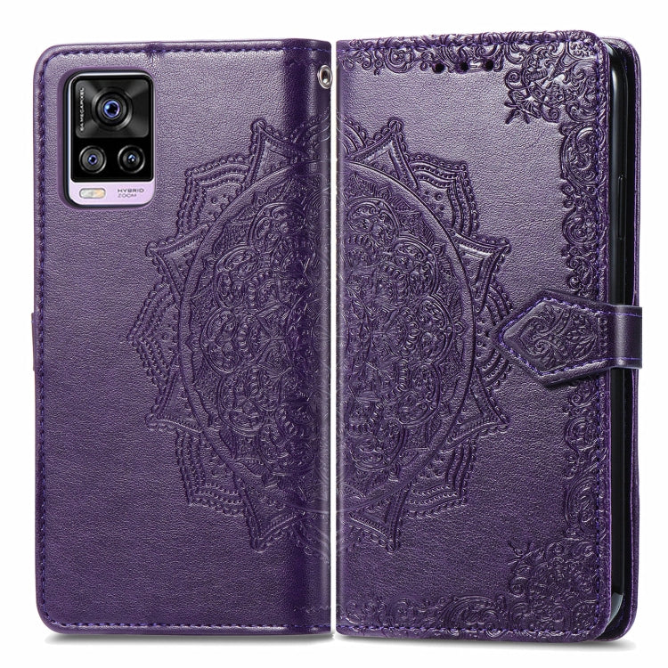 For vivo S7 Mandala Embossing Pattern Horizontal Flip Leather Case with Holder & Card Slots & Wallet & Lanyard