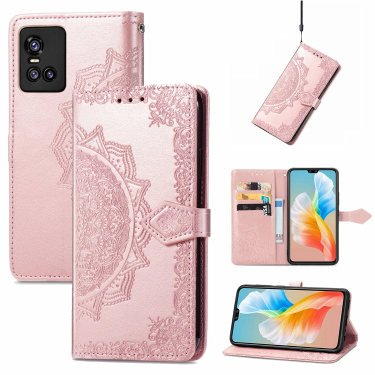 For vivo S10 / S10 Pro Mandala Embossing Pattern Horizontal Flip Leather Case with Holder & Card Slots & Wallet & Lanyard