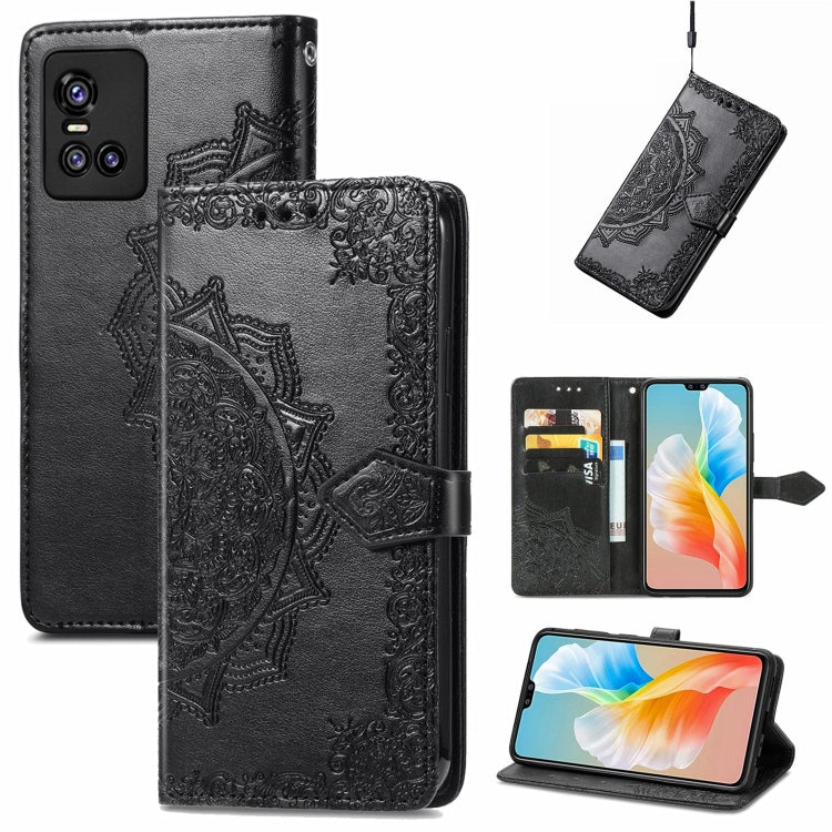 For vivo S10 / S10 Pro Mandala Embossing Pattern Horizontal Flip Leather Case with Holder & Card Slots & Wallet & Lanyard