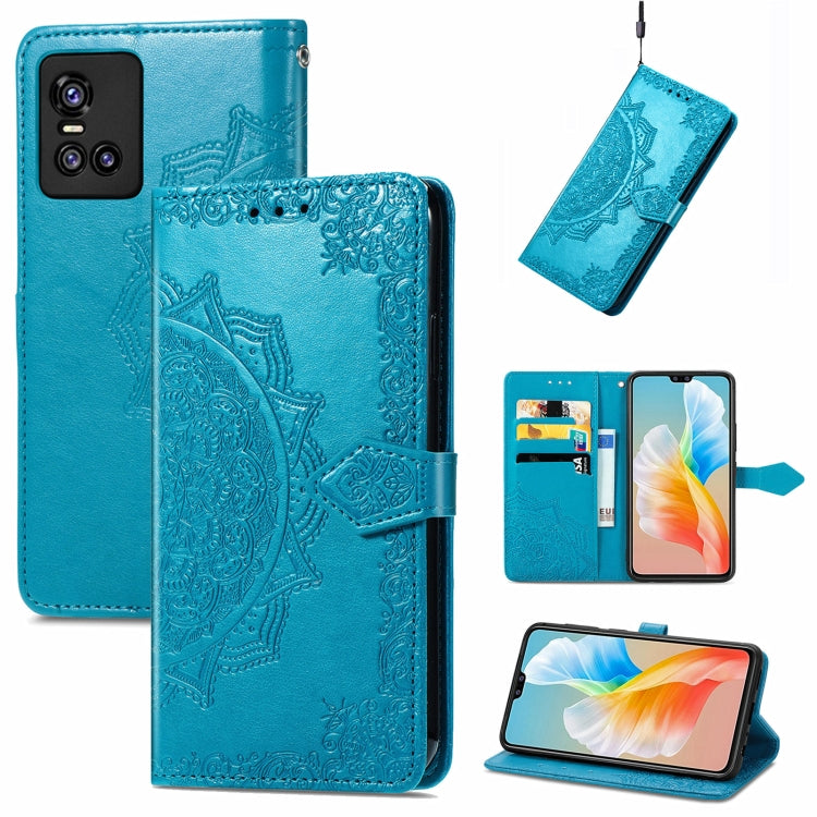For vivo S10 / S10 Pro Mandala Embossing Pattern Horizontal Flip Leather Case with Holder & Card Slots & Wallet & Lanyard