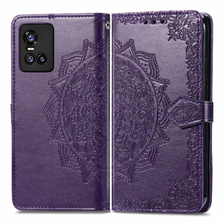 For vivo S10 / S10 Pro Mandala Embossing Pattern Horizontal Flip Leather Case with Holder & Card Slots & Wallet & Lanyard