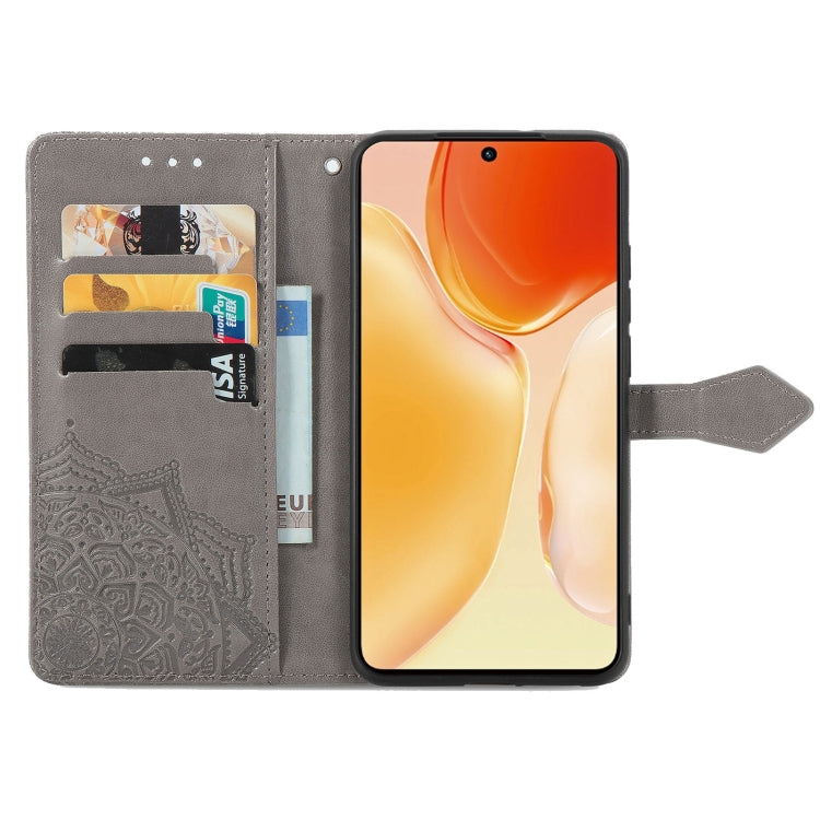 For vivo X70 Pro Mandala Embossing Pattern Horizontal Flip Leather Case with Holder & Card Slots & Wallet & Lanyard