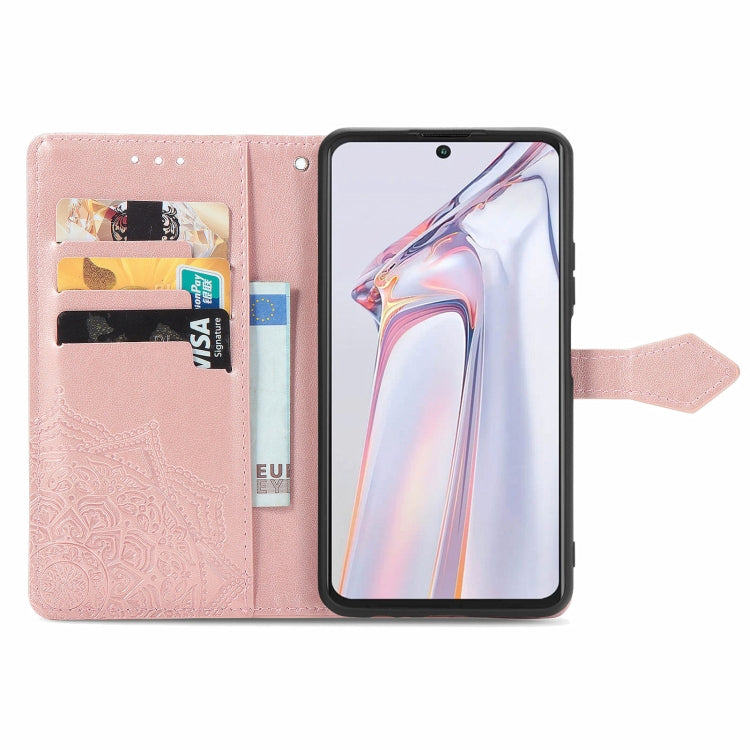 For Blackview A100 Mandala Embossing Pattern Horizontal Flip Leather Case with Holder & Card Slots & Wallet & Lanyard