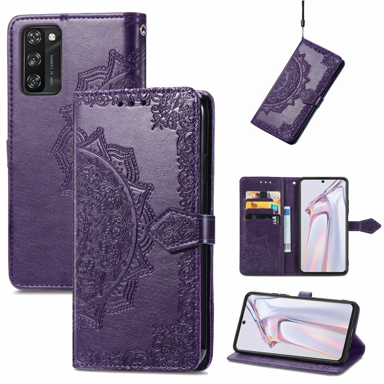 For Blackview A100 Mandala Embossing Pattern Horizontal Flip Leather Case with Holder & Card Slots & Wallet & Lanyard