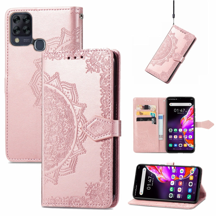 For Infinix HOT 10T Mandala Embossing Pattern Horizontal Flip Leather Case with Holder & Card Slots & Wallet & Lanyard