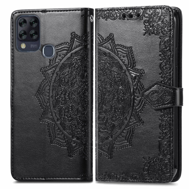For Infinix HOT 10T Mandala Embossing Pattern Horizontal Flip Leather Case with Holder & Card Slots & Wallet & Lanyard