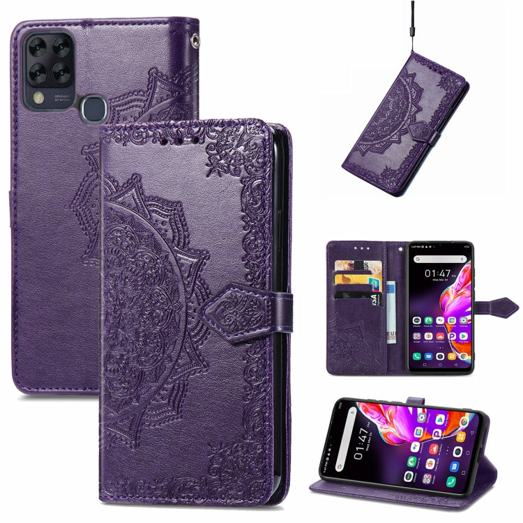 For Infinix HOT 10T Mandala Embossing Pattern Horizontal Flip Leather Case with Holder & Card Slots & Wallet & Lanyard