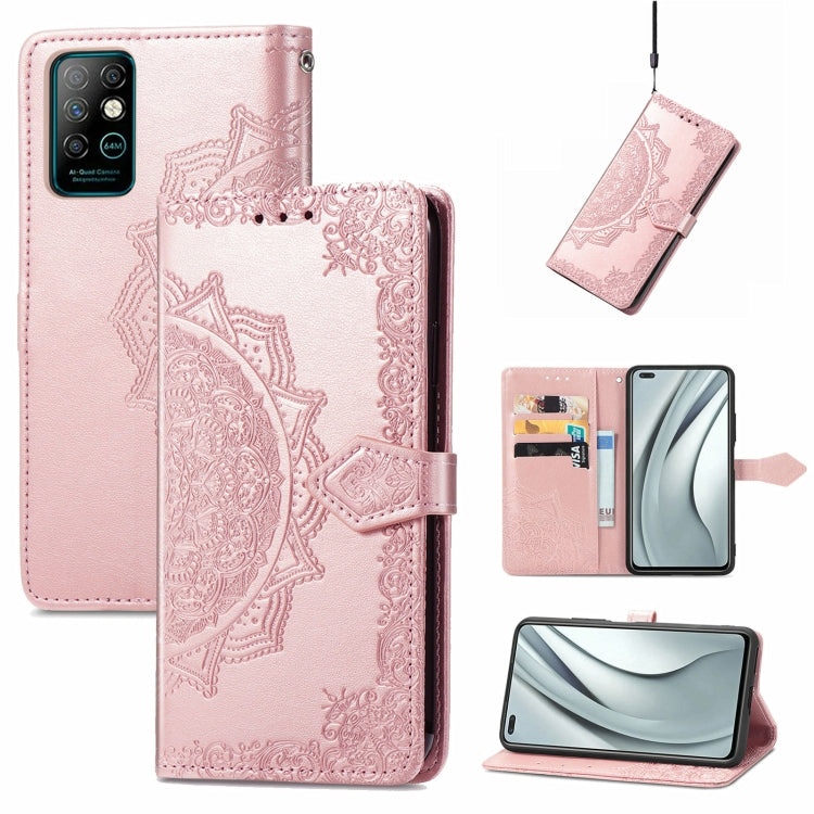 For Infinix Note 8 Mandala Embossing Pattern Horizontal Flip Leather Case with Holder & Card Slots & Wallet & Lanyard