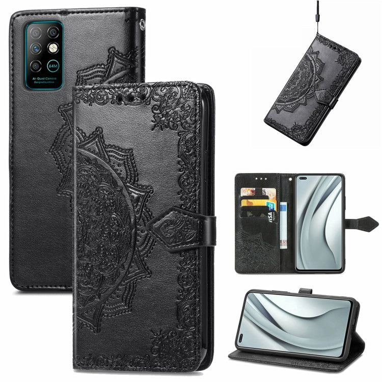 For Infinix Note 8 Mandala Embossing Pattern Horizontal Flip Leather Case with Holder & Card Slots & Wallet & Lanyard
