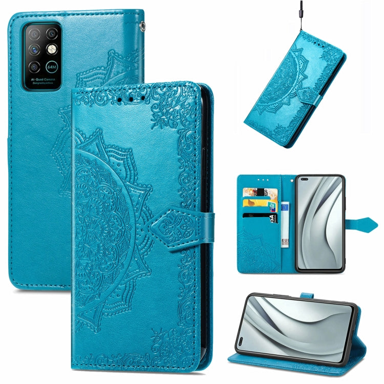 For Infinix Note 8 Mandala Embossing Pattern Horizontal Flip Leather Case with Holder & Card Slots & Wallet & Lanyard
