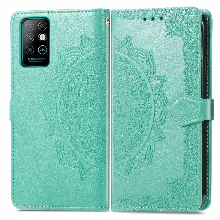 For Infinix Note 8 Mandala Embossing Pattern Horizontal Flip Leather Case with Holder & Card Slots & Wallet & Lanyard