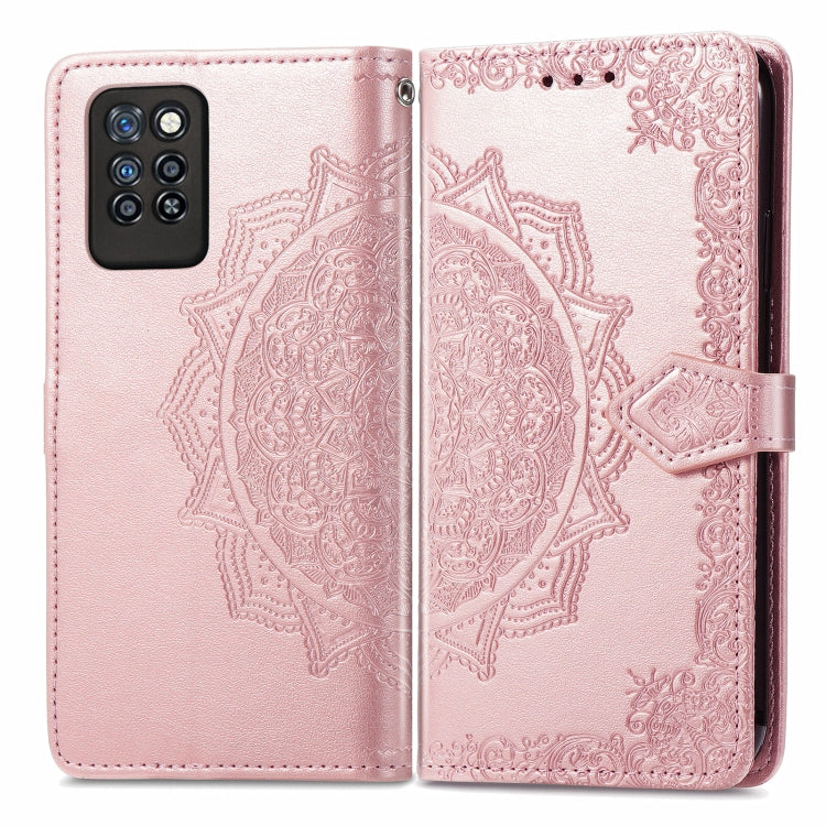 For Infinix Note 10 Pro Mandala Embossing Pattern Horizontal Flip Leather Case with Holder & Card Slots & Wallet & Lanyard