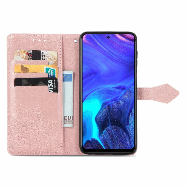 For Infinix Note 10 Pro Mandala Embossing Pattern Horizontal Flip Leather Case with Holder & Card Slots & Wallet & Lanyard