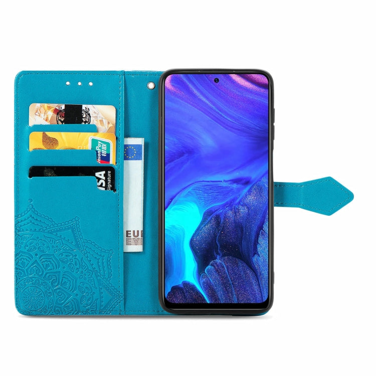For Infinix Note 10 Pro Mandala Embossing Pattern Horizontal Flip Leather Case with Holder & Card Slots & Wallet & Lanyard