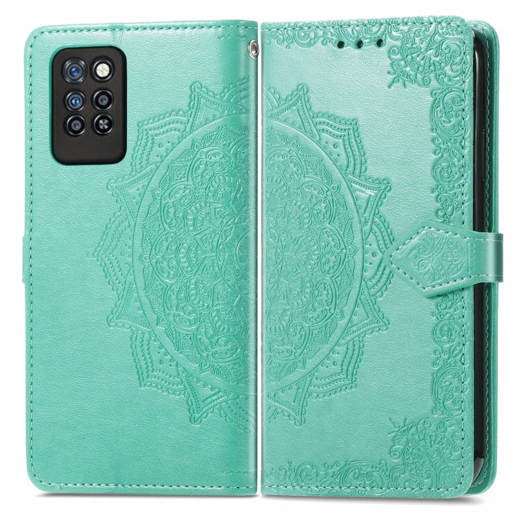 For Infinix Note 10 Pro Mandala Embossing Pattern Horizontal Flip Leather Case with Holder & Card Slots & Wallet & Lanyard