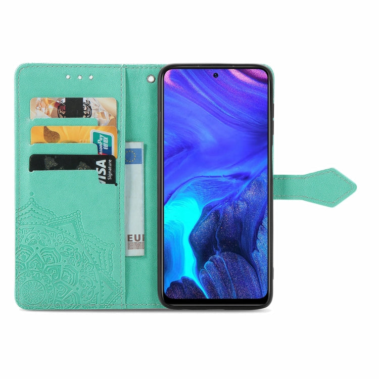 For Infinix Note 10 Pro Mandala Embossing Pattern Horizontal Flip Leather Case with Holder & Card Slots & Wallet & Lanyard