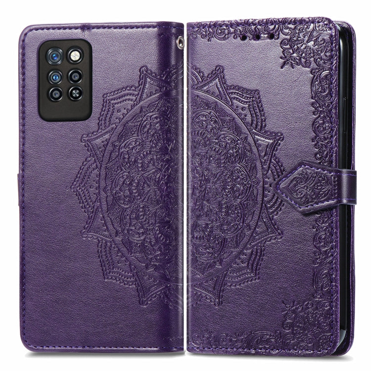 For Infinix Note 10 Pro Mandala Embossing Pattern Horizontal Flip Leather Case with Holder & Card Slots & Wallet & Lanyard