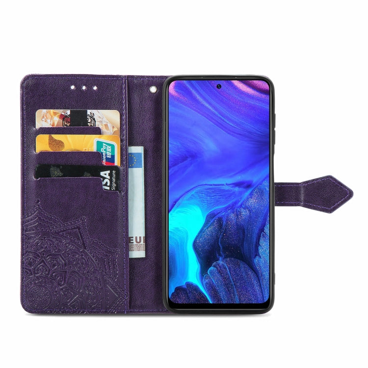 For Infinix Note 10 Pro Mandala Embossing Pattern Horizontal Flip Leather Case with Holder & Card Slots & Wallet & Lanyard