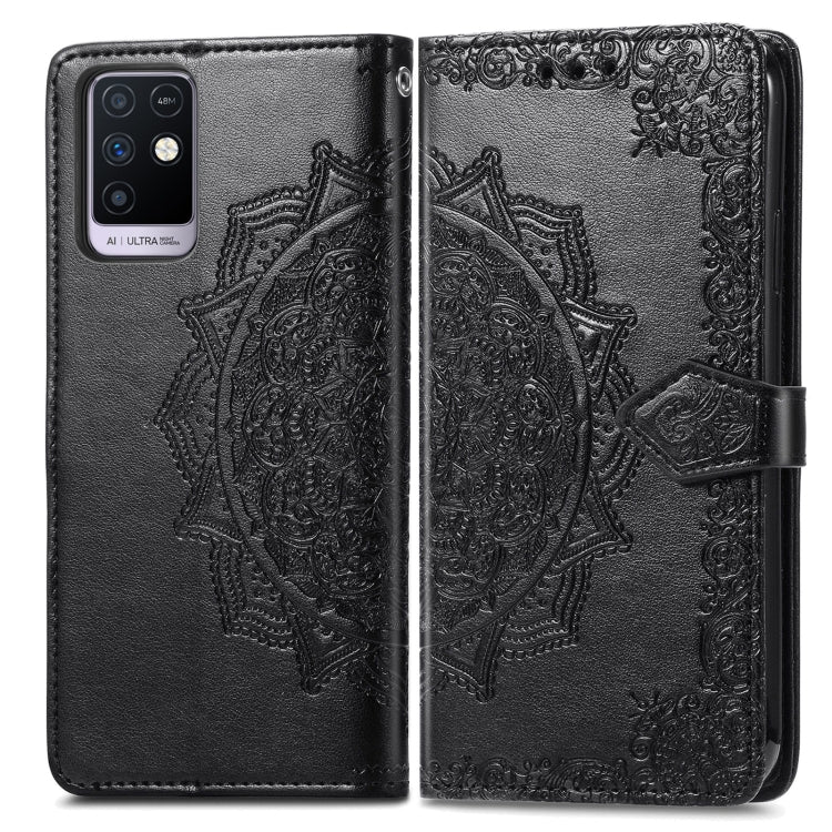 For Infinix Note 10 Mandala Embossing Pattern Horizontal Flip Leather Case with Holder & Card Slots & Wallet & Lanyard