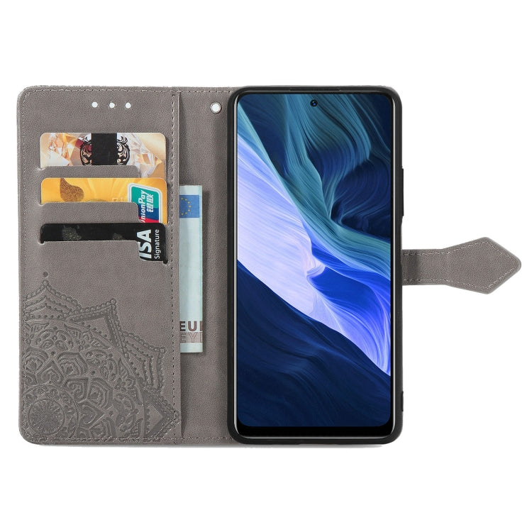 For Infinix Note 10 Mandala Embossing Pattern Horizontal Flip Leather Case with Holder & Card Slots & Wallet & Lanyard