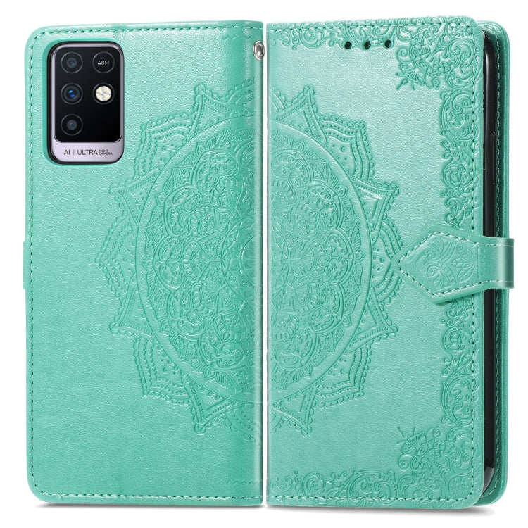 For Infinix Note 10 Mandala Embossing Pattern Horizontal Flip Leather Case with Holder & Card Slots & Wallet & Lanyard