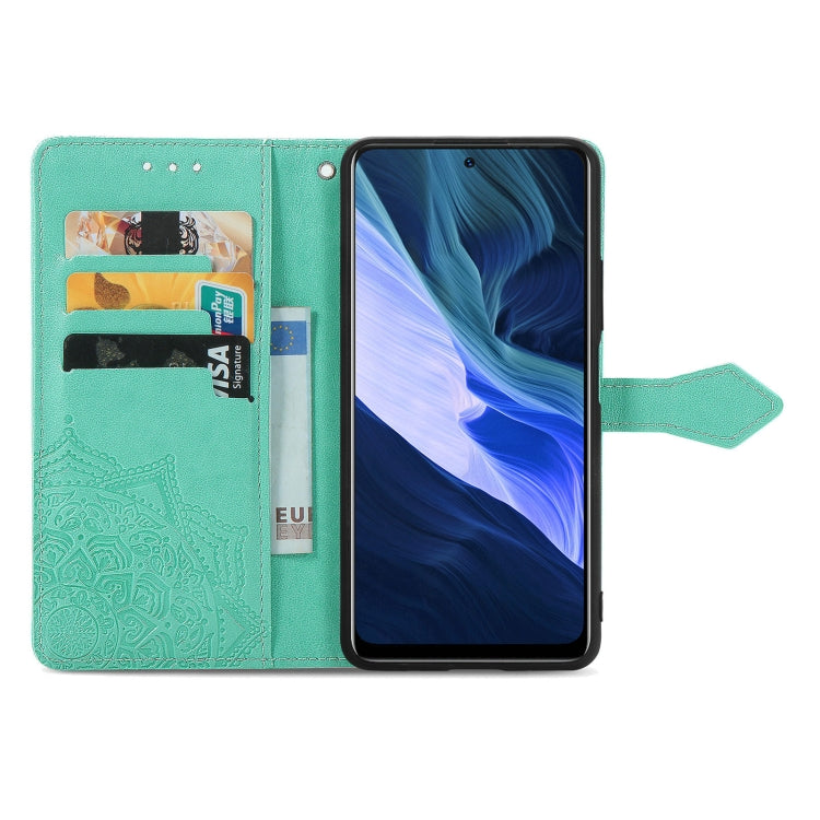 For Infinix Note 10 Mandala Embossing Pattern Horizontal Flip Leather Case with Holder & Card Slots & Wallet & Lanyard