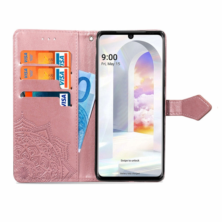 For LG Velvet 2 Pro Mandala Embossing Pattern Horizontal Flip Leather Case with Holder & Card Slots & Wallet & Lanyard