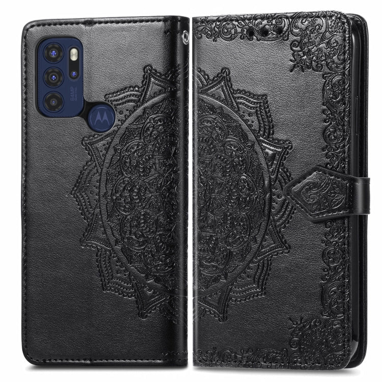 For Motorola Moto G60S Mandala Embossing Pattern Horizontal Flip Leather Case with Holder & Card Slots & Wallet & Lanyard