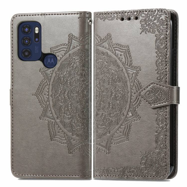 For Motorola Moto G60S Mandala Embossing Pattern Horizontal Flip Leather Case with Holder & Card Slots & Wallet & Lanyard