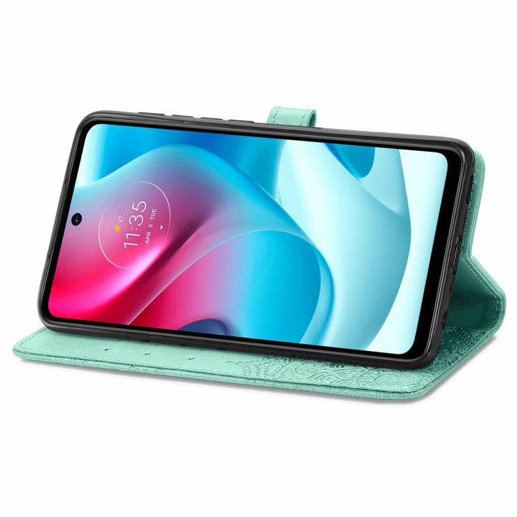 For Motorola Moto G60S Mandala Embossing Pattern Horizontal Flip Leather Case with Holder & Card Slots & Wallet & Lanyard