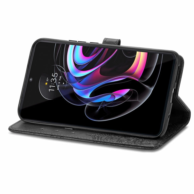 For Motorola Edge 20 Pro Mandala Embossing Pattern Horizontal Flip Leather Case with Holder & Card Slots & Wallet & Lanyard