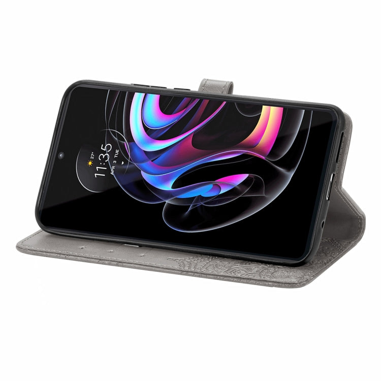 For Motorola Edge 20 Pro Mandala Embossing Pattern Horizontal Flip Leather Case with Holder & Card Slots & Wallet & Lanyard