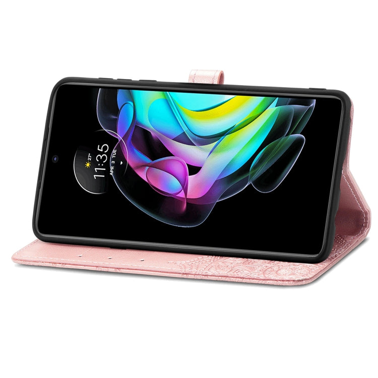 For Motorola Edge 20 Mandala Embossing Pattern Horizontal Flip Leather Case with Holder & Card Slots & Wallet & Lanyard