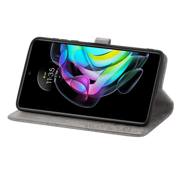 For Motorola Edge 20 Mandala Embossing Pattern Horizontal Flip Leather Case with Holder & Card Slots & Wallet & Lanyard